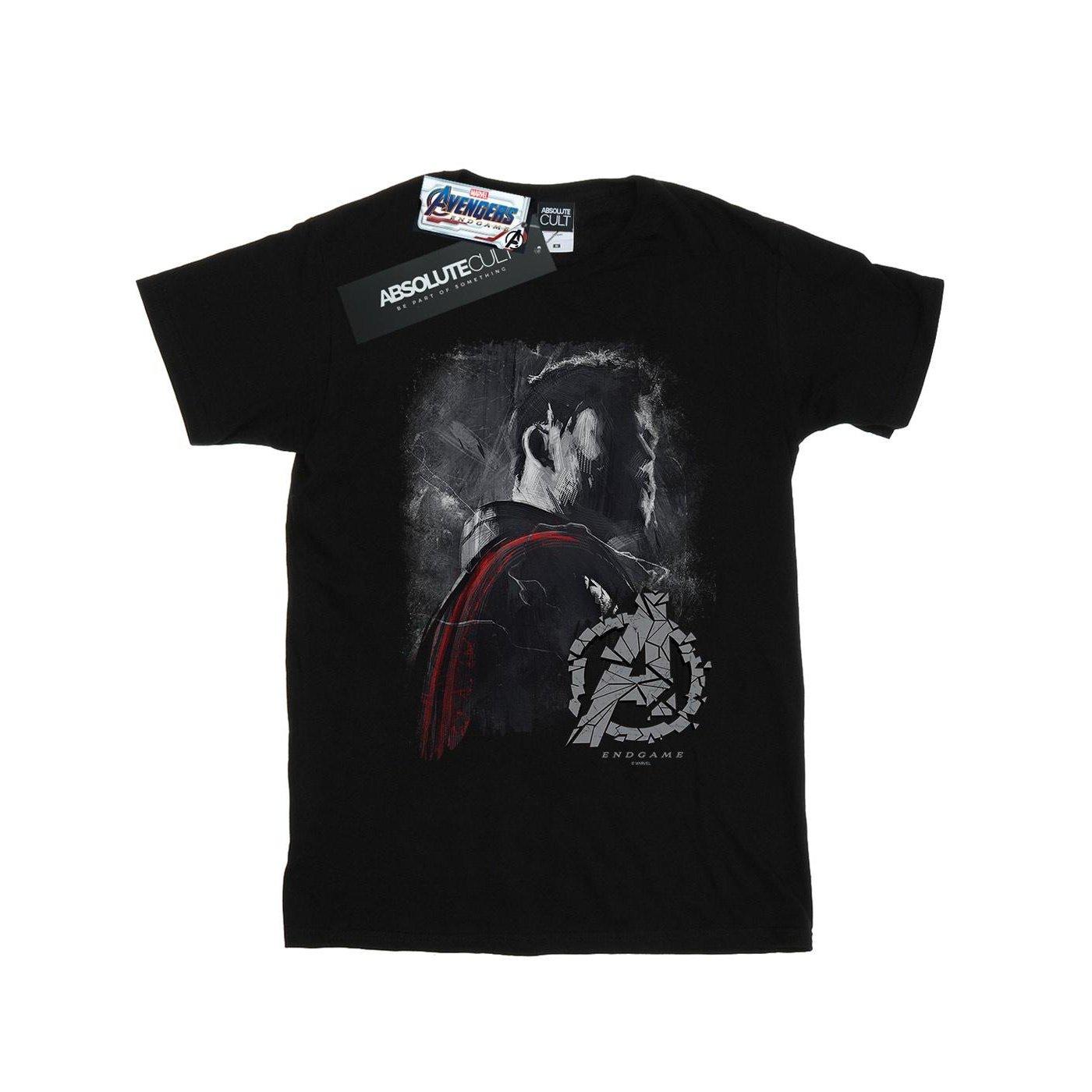 Image of Avengers Endgame Thor Brushed Tshirt Damen Schwarz XXL