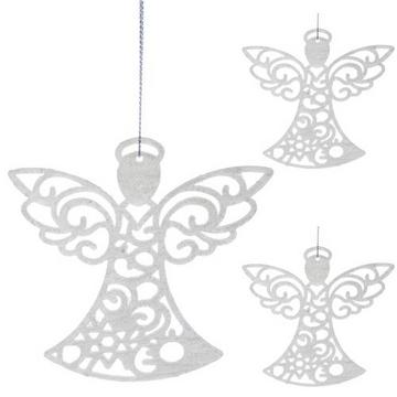 Boules de Noël / pendentifs - anges - 3 pcs.