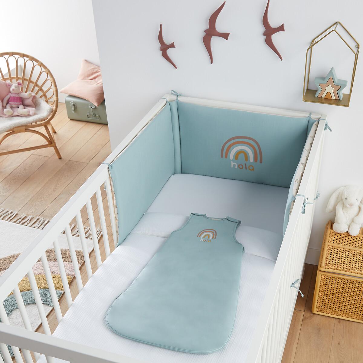 Image of Wendbarer Baby-schlafsack Unisex Weiss Bedruckt 9-18M