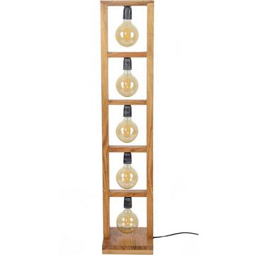 Lampadaire 5L Modulo structure bois bois d'acacia massif