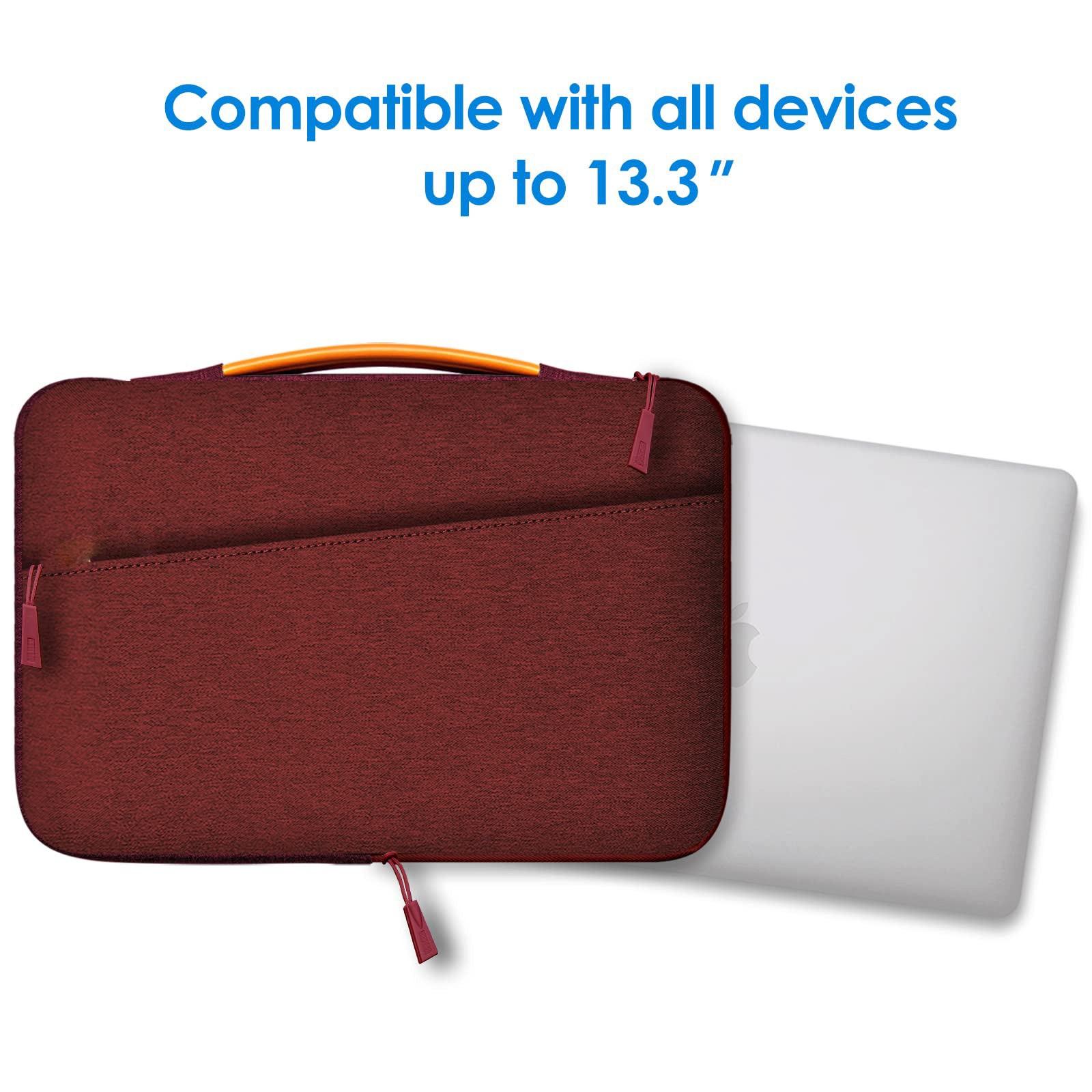 Only-bags.store  Laptophülle für MacBook Air/Pro, MacBook Pro 2021 M1, wasserdichte Laptophülle Laptophülle mit Griff 