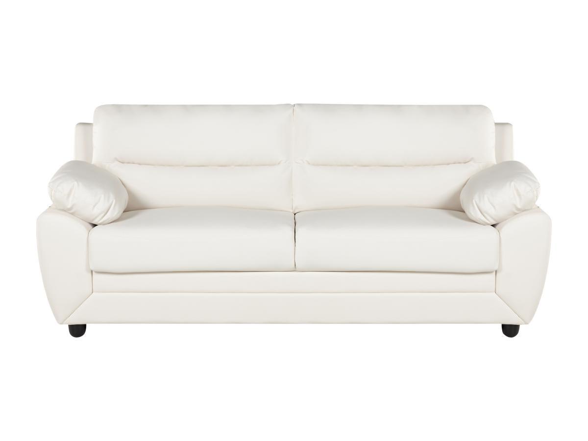 Vente-unique Sofa 3Sitzer Kunstleder MANOA  