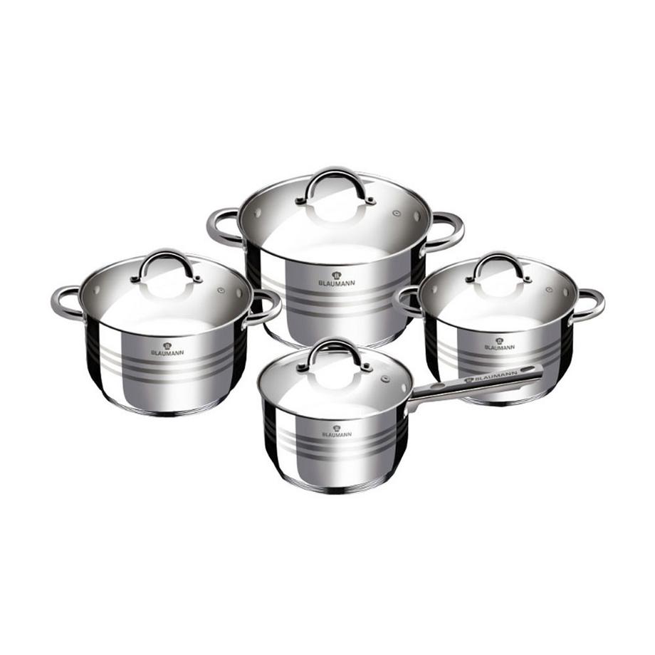 Set de casseroles 6.5L/3.9L/2.9L/2.1L Acier inoxydable Gourmet Line