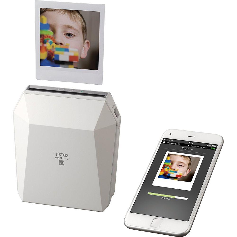 FUJIFILM  FOTODRUCKER INSTAX SHARE SP-3 WEISS SILBER 