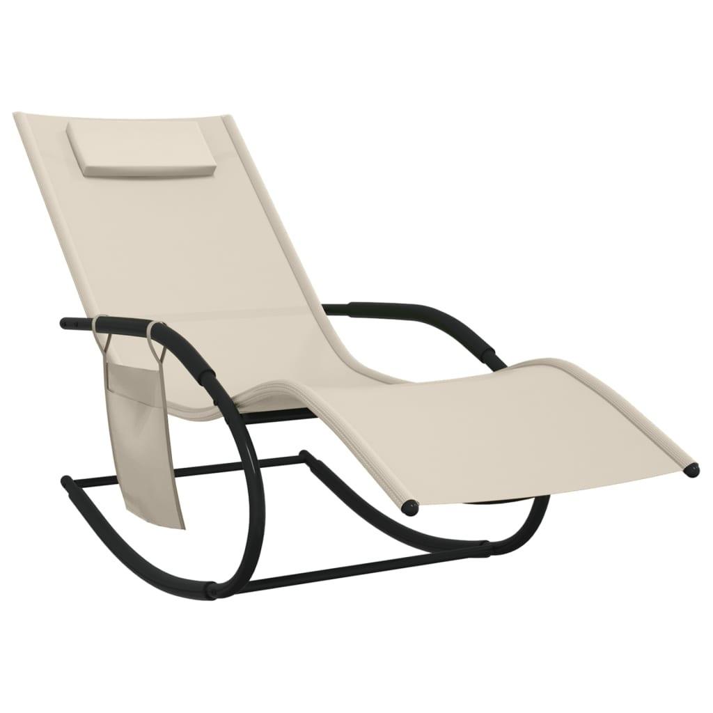 VidaXL Chaise longue tissu  