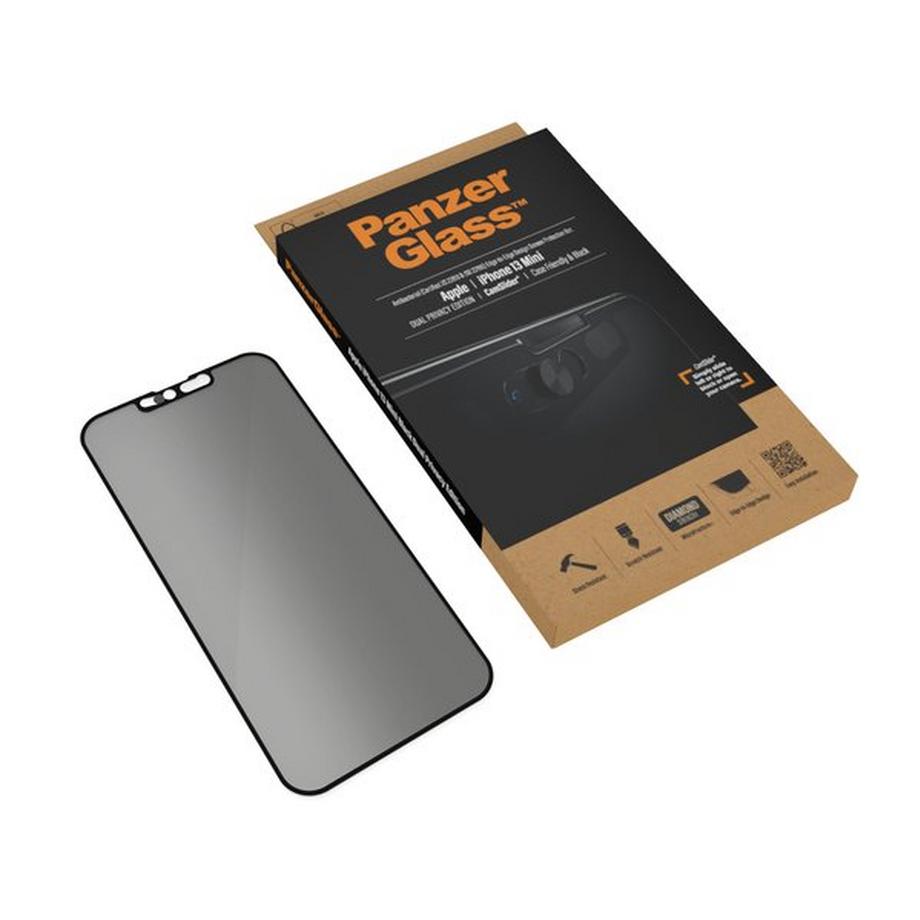 PanzerGlass  ® CamSlider® Privacy Displayschutz iPhone 13 Mini | Edge-to-Edge 
