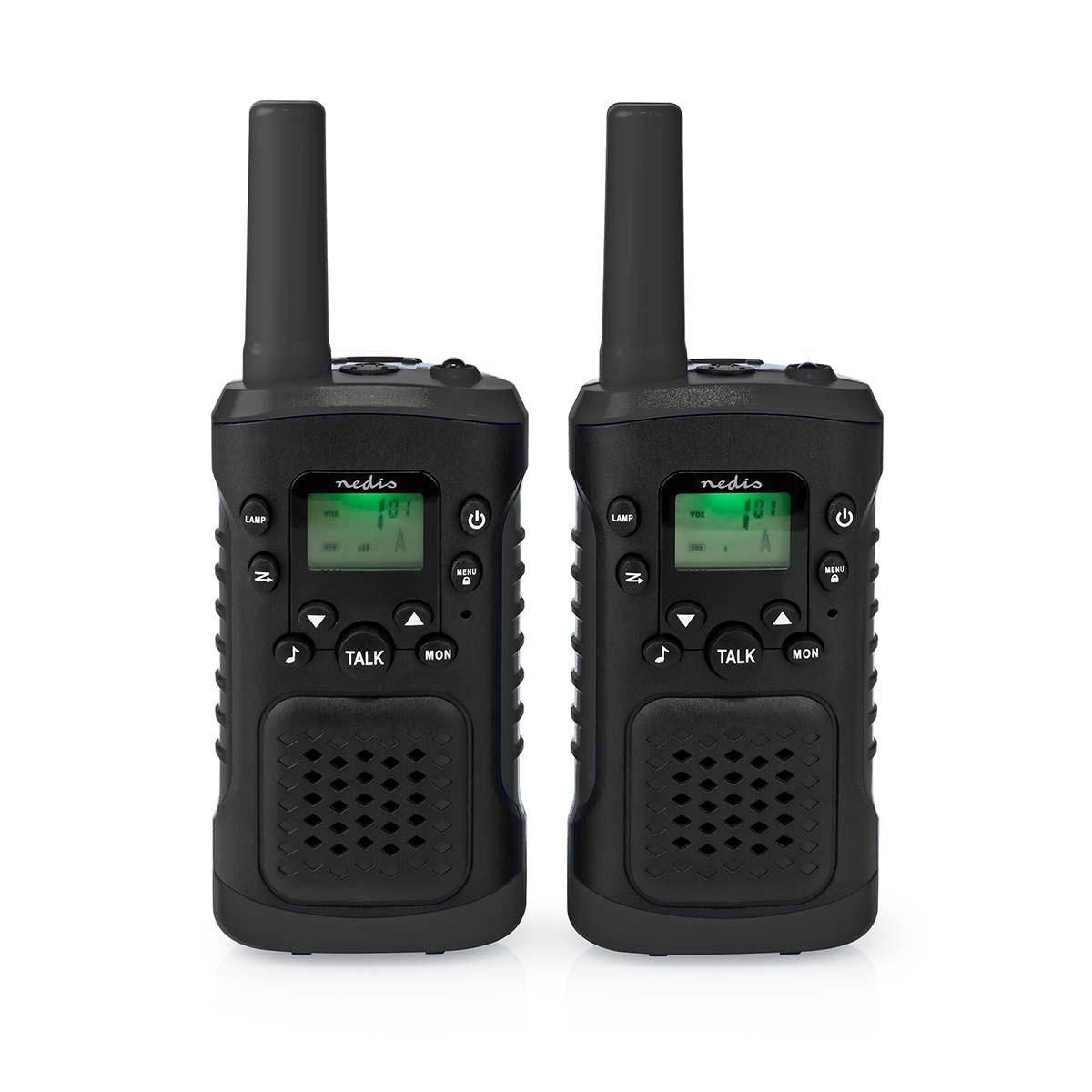 Image of Walkie-talkie-set | 2 Handeinheiten | Bis Zu 6 Km | Frequenzkanäle: 8 | Ptt / Vox | Bis Zu 3 Stunden | Kopfhörerbuchse | 2 Headset | Schwarz Unisex