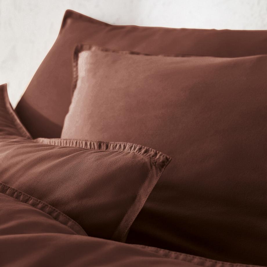 La Redoute Intérieurs Scenario Housse de couette unie en coton lavé  