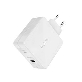 LogiLink  USB-Ladegerät Innenbereich, Steckdose Anzahl Ausgänge: 2 x USB-C® Buchse (Power Delivery) 