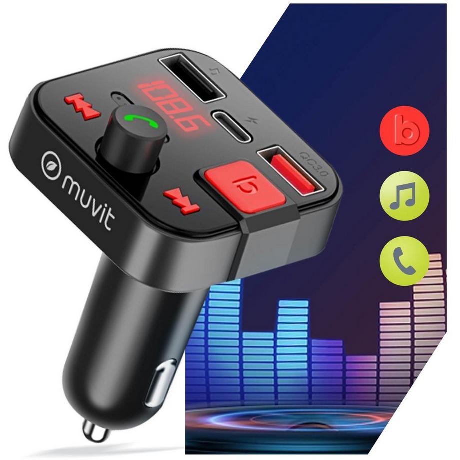 Muvit  Trasmettitore FM Bluetooth auto Muvit 