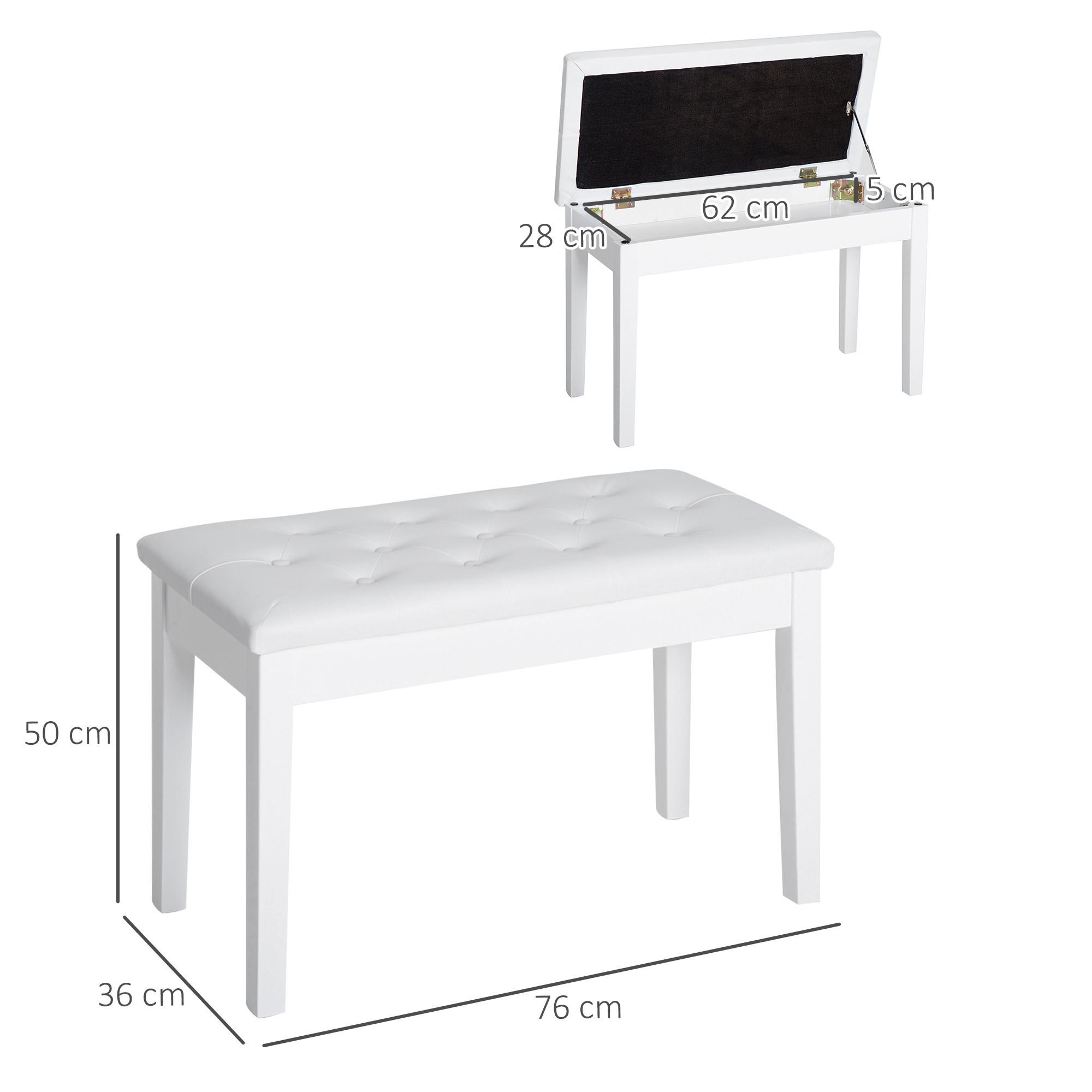 HOMCOM Tabouret de piano  