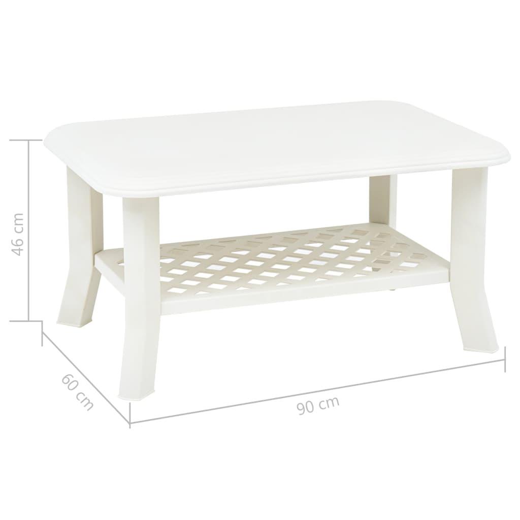 VidaXL Table basse plastique  