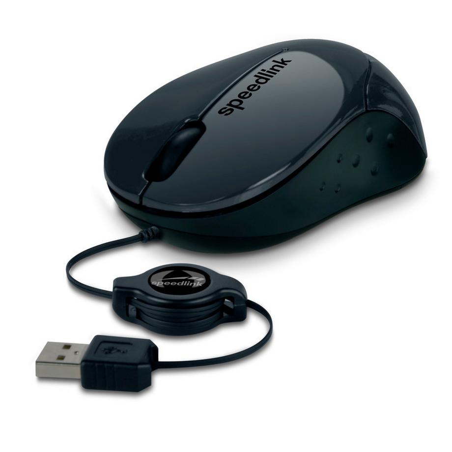 SPEEDLINK Beenie Mobile Mouse SL-610012-BK USB, wired, black