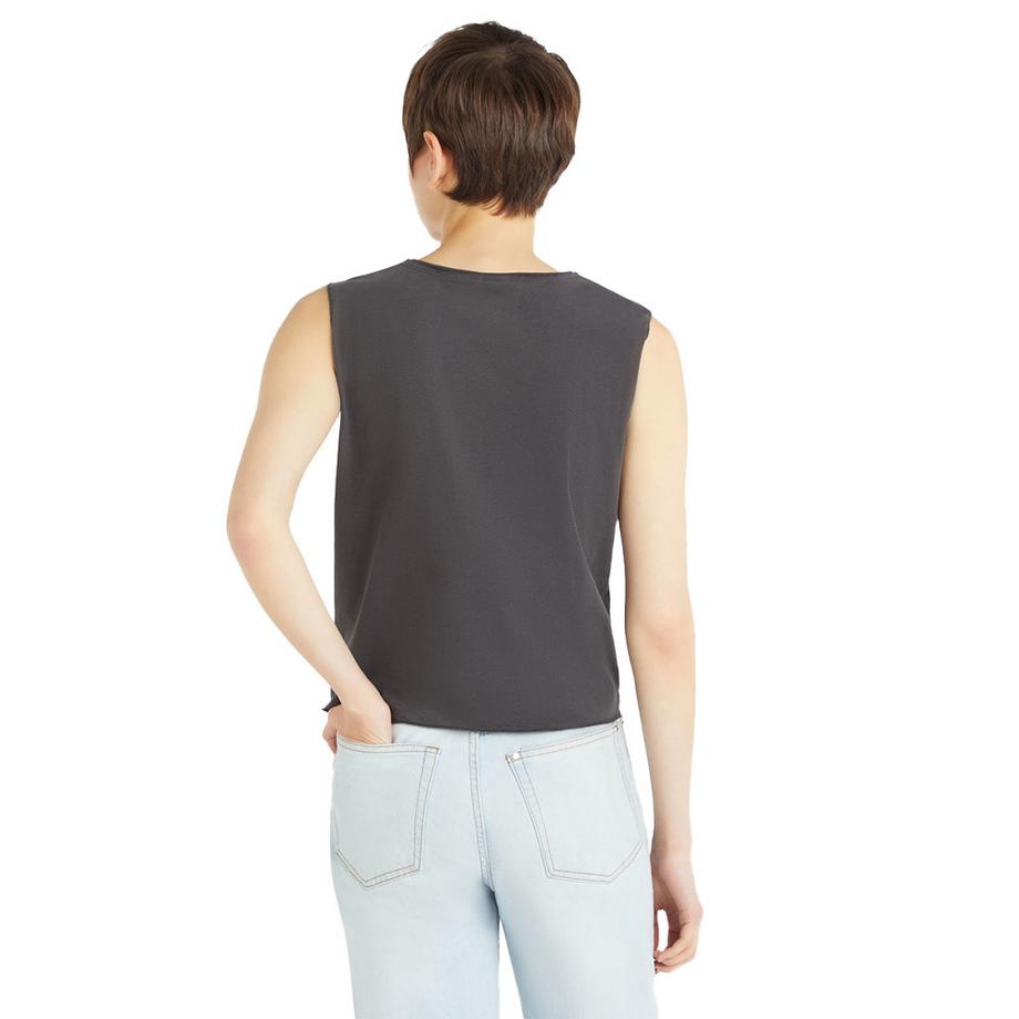 Amplified T-shirt senza maniche stampata  