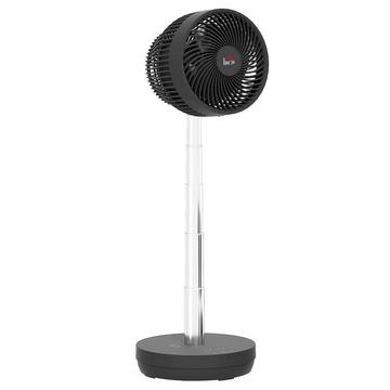 Ventilatore da tavolo Ventilatore ricaricabile tramite USB con telecomando Oscillazione dell'inclinazione regolabile 10 livelli di velocità Ventilatore telescopico regolabile in altezza per ufficio campeggio |