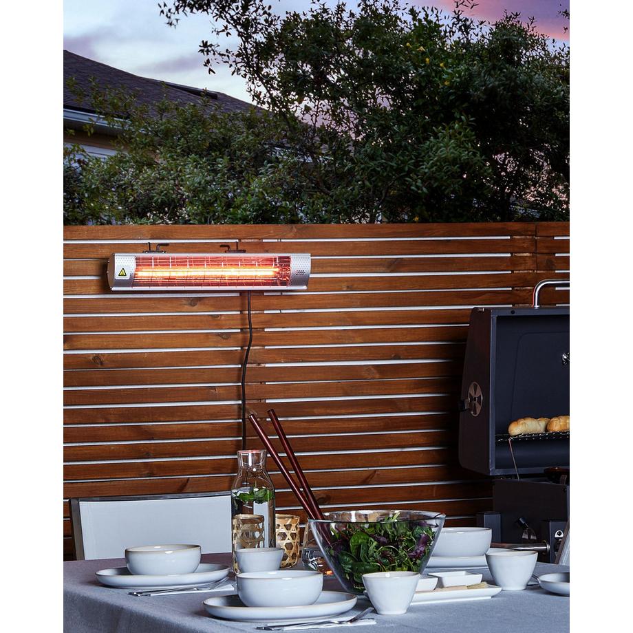 Beliani  Infrarot-Wandheizstrahler aus Aluminium BROMO 