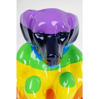 KARE Design Objet décoratif Sitting Dog Rainbow 80  