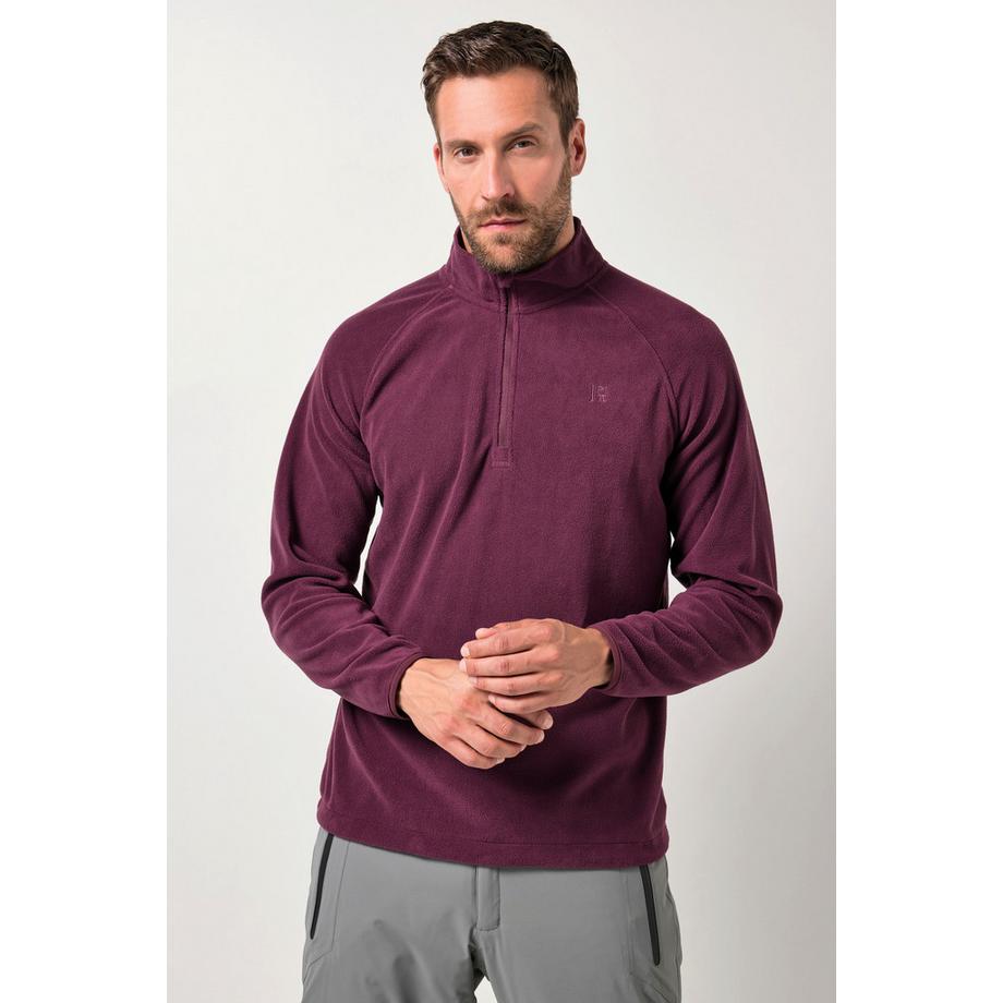 JP1880 Pullover Polo Pile Taglio Addome Zip Collo  