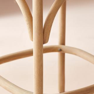 Calicosy Sedia da banco in legno massiccio e paglia di Vienna L50 cm - BISTROT  