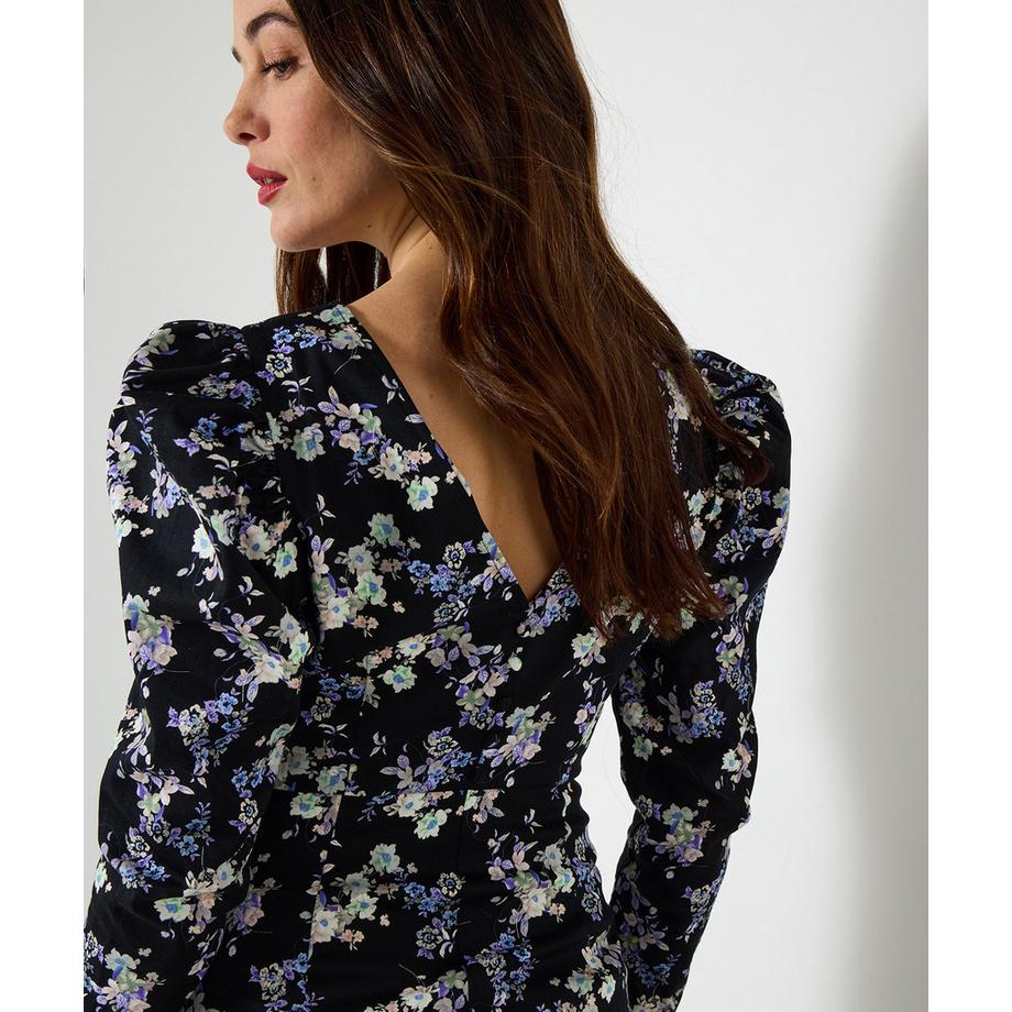 Joe Browns Midikleid Vintage-inspiriertes Blumenmuster  
