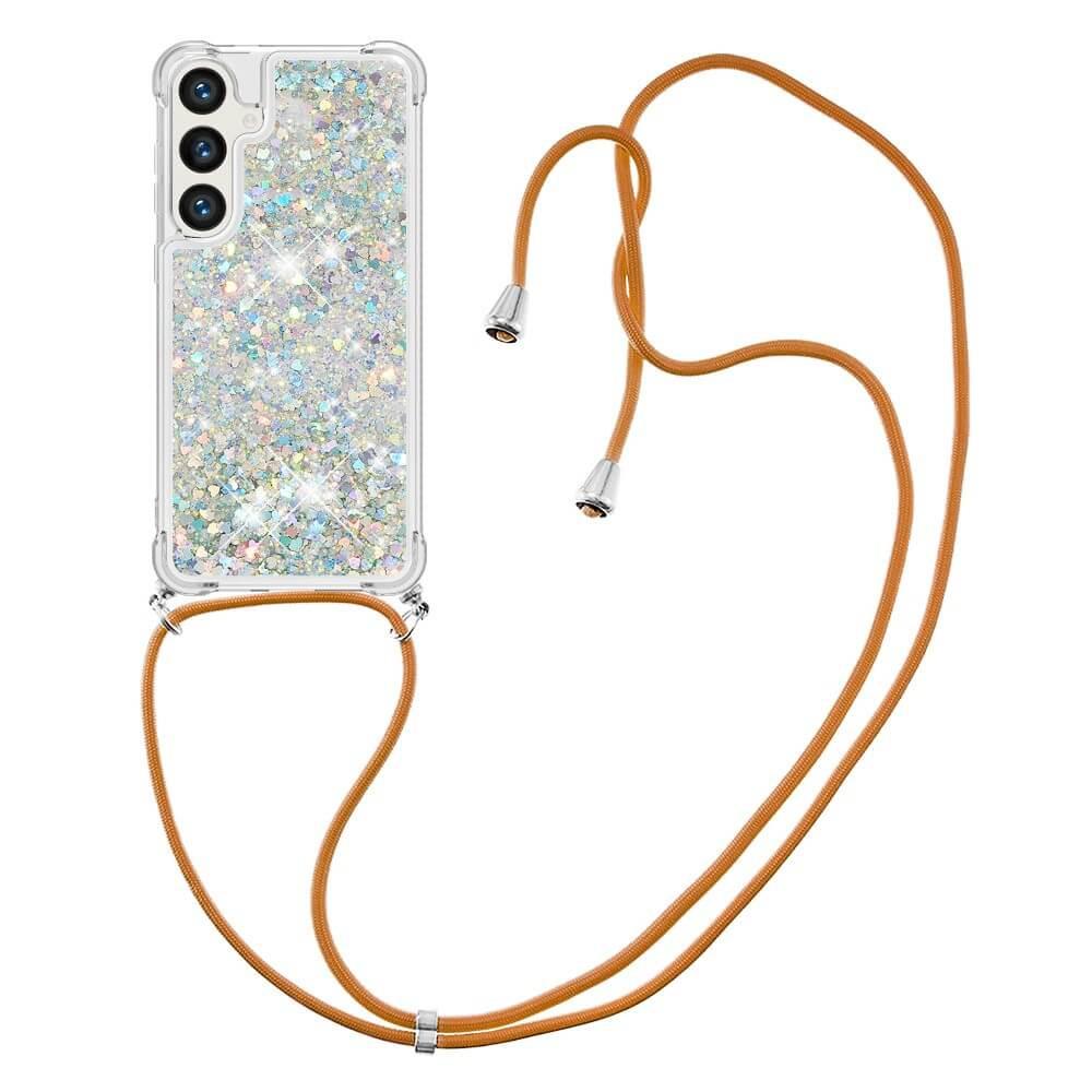 Cover-Discount  Galaxy S24 - Coque paillettes avec bandoulière 