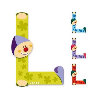Janod Buchstaben Clown L  