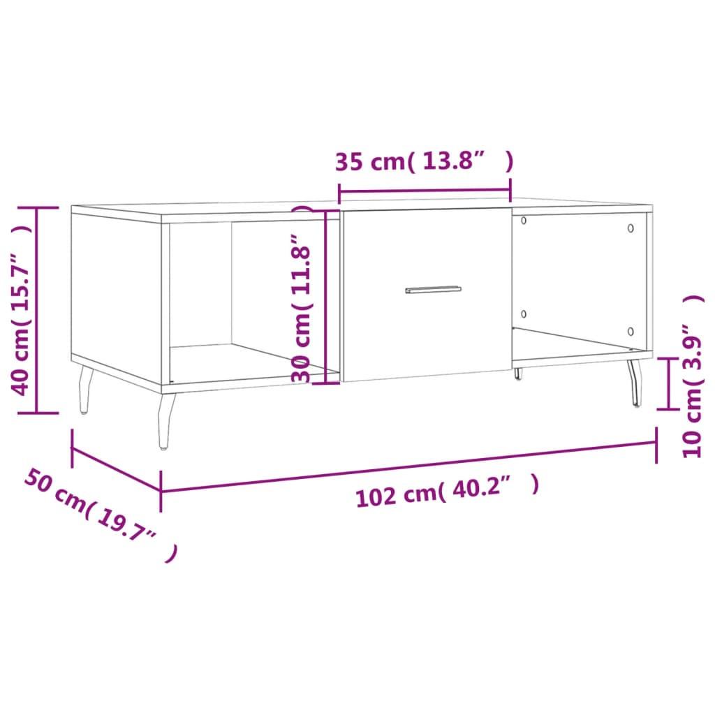 VidaXL Table basse bois d'ingénierie  