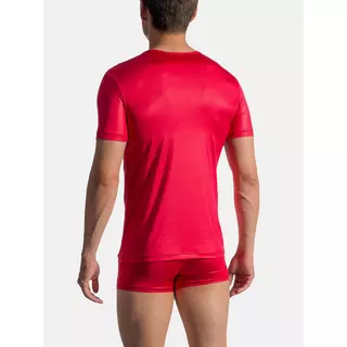 Olaf benz  T-Shirt mit kurzen Ärmeln und V-Ausschnitt RED 1763 Rot Bunt