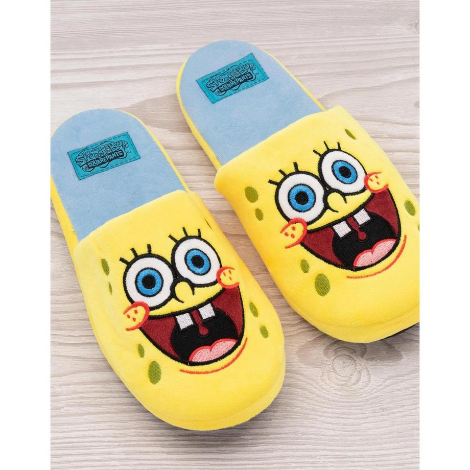 Nickelodeon Ciabatte Contrasto con Viso Ricamato di SpongeBob  