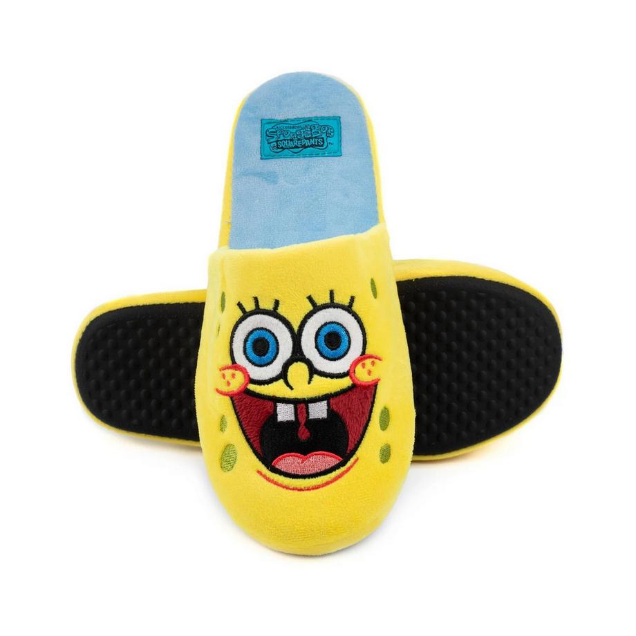 Nickelodeon Ciabatte Contrasto con Viso Ricamato di SpongeBob  