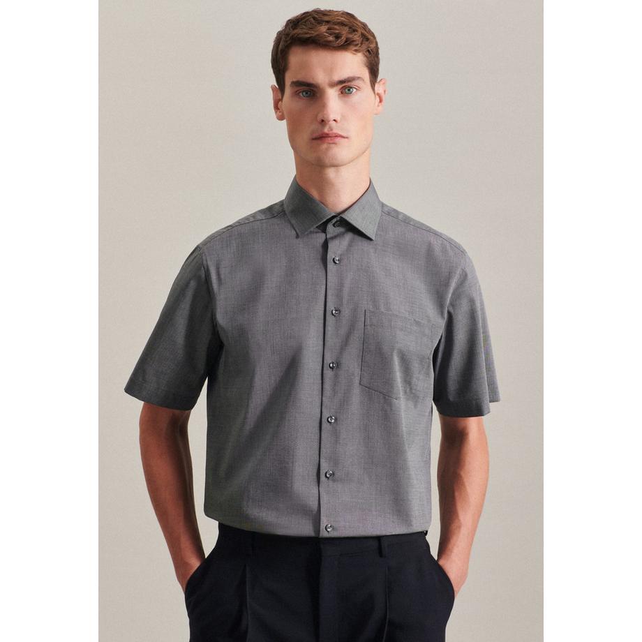 Seidensticker Camicia Business Regular Fit Manica Corta Tinta Unita  