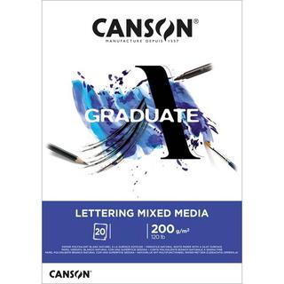 CANSON  Canson Lettering Mixed Media Foglio d'arte 20 fogli 