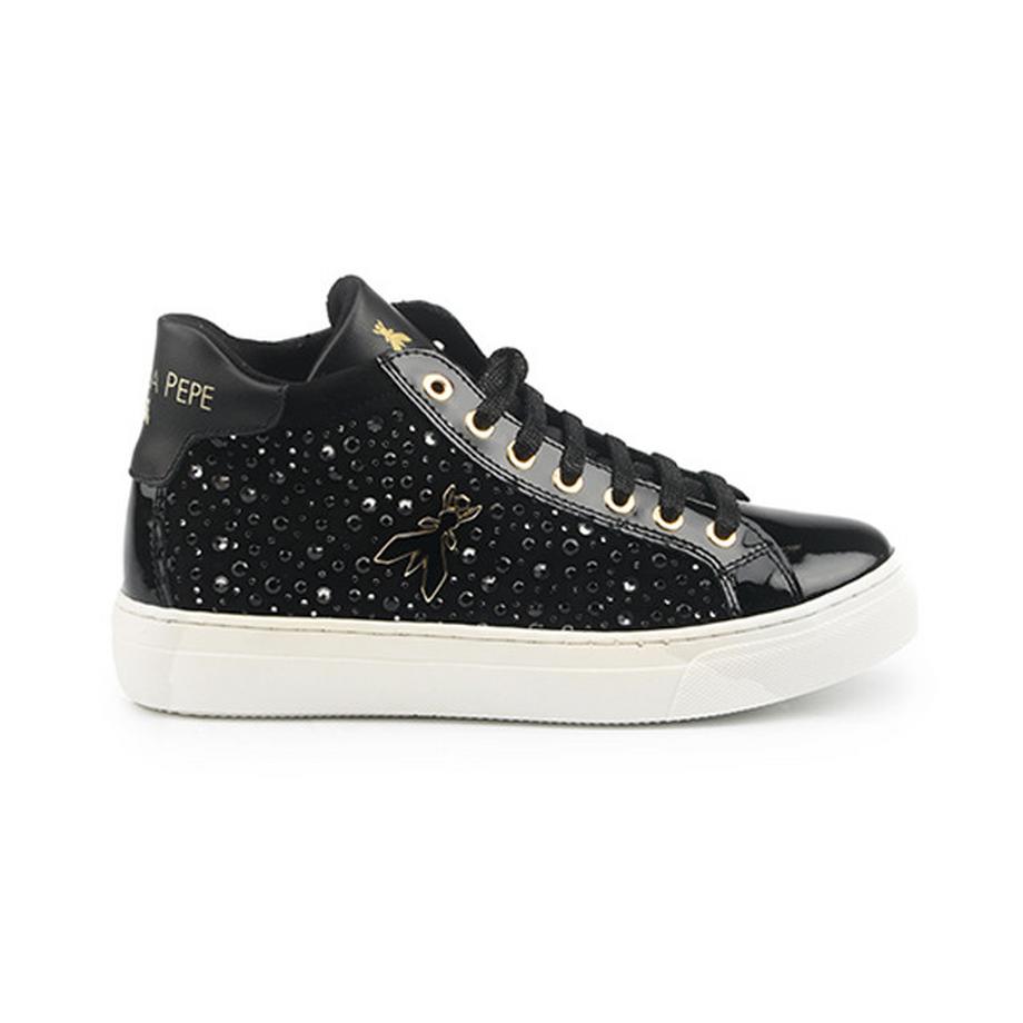 Patrizia Pepe High-Top Sneakers mit Glitzer  