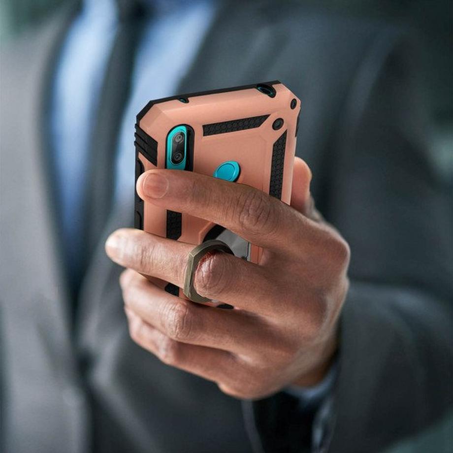Avizar  Cover Antiurto Huawei Y7 2019 Rosa gold 