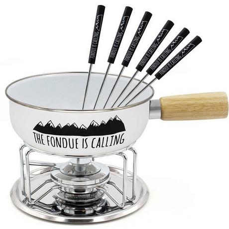 Heidi Cheese Line Fondue-Set mit Emailletopf Fondue ruft, Heidi Cheese Line  