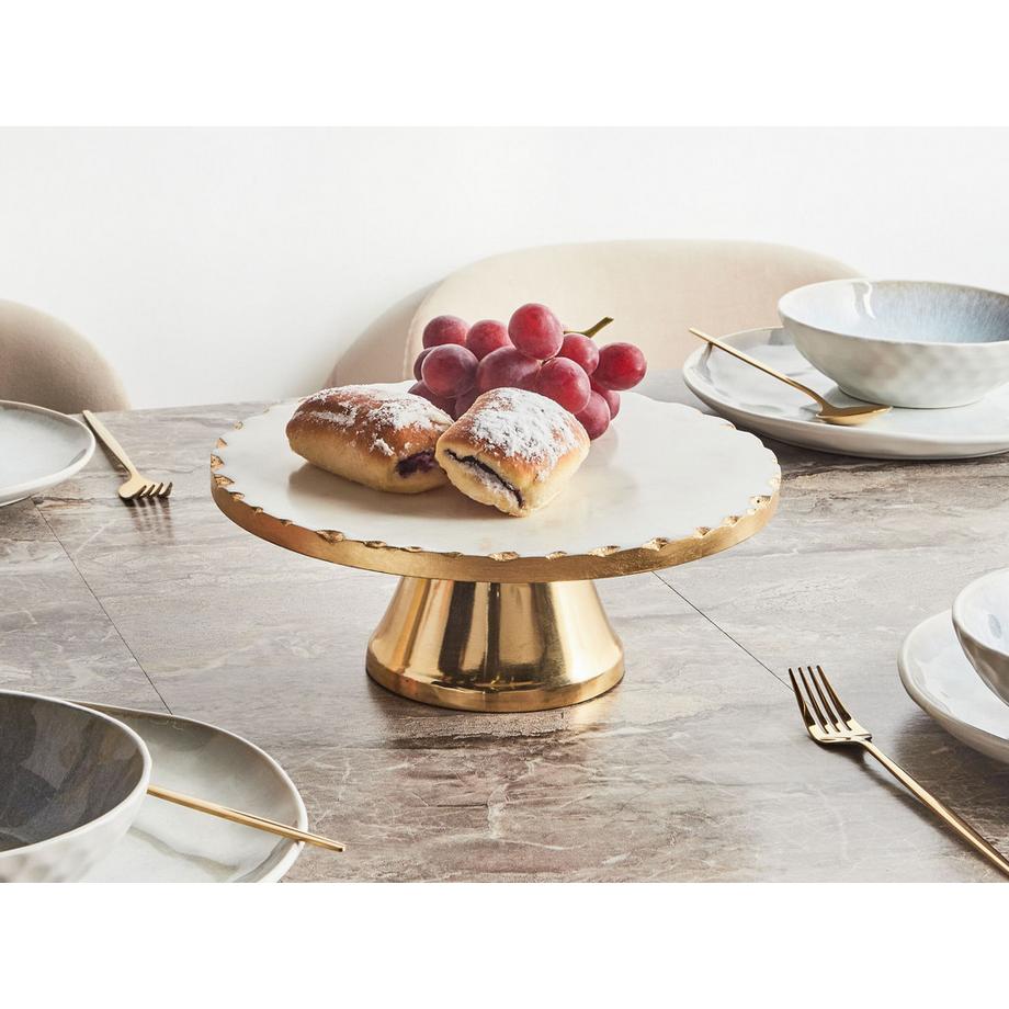Beliani  Tortenplatte aus Marmor Glamourös GREWENA 