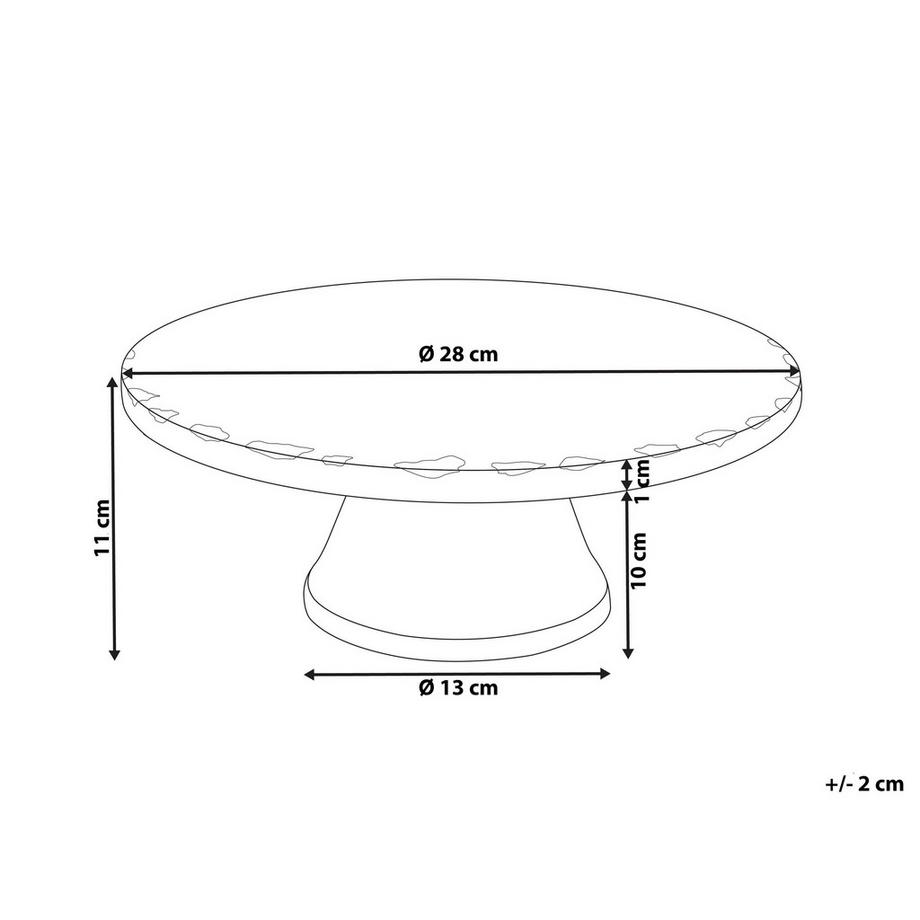Beliani  Tortenplatte aus Marmor Glamourös GREWENA 