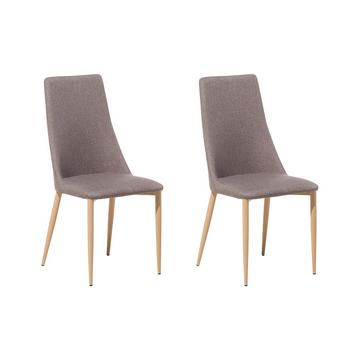 Lot de 2 chaises en Polyester Traditionnel CLAYTON