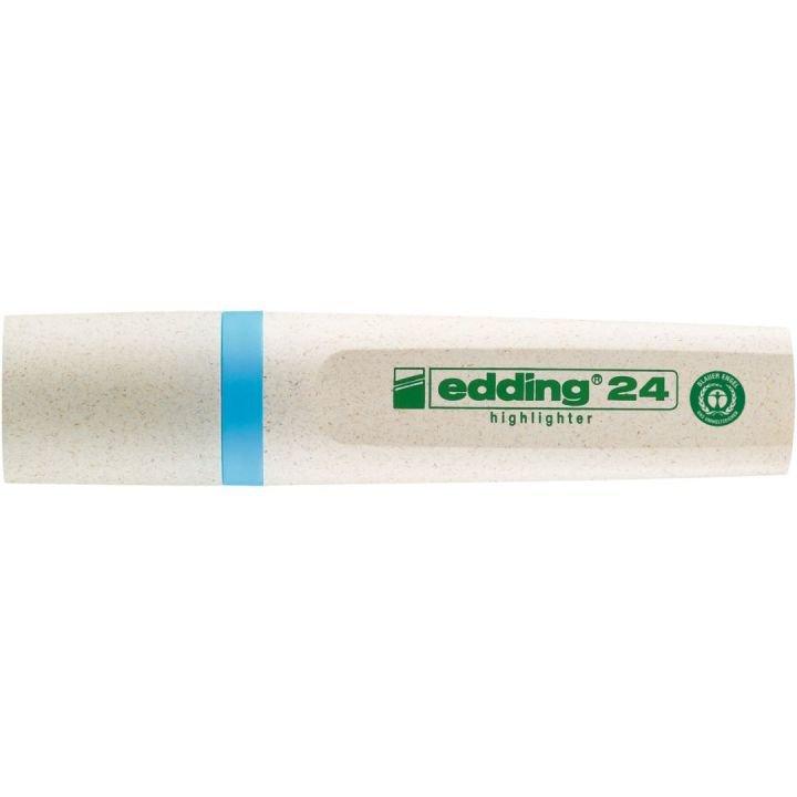 Edding Edding 24 EcoLine evidenziatore 1 pz Punta smussata Blu  