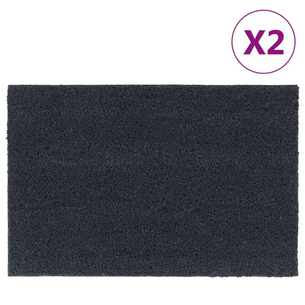 VidaXL - Paillasson fibre de coco, One Size, Gris