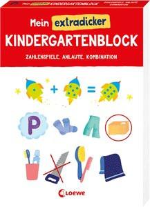 Mein extradicker Kindergartenblock Loewe Lernen und Rätseln (Hrsg.); Beurenmeister, Corina (Illustrationen) Gebundene Ausgabe 