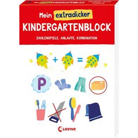 Mein extradicker Kindergartenblock Loewe Lernen und Rätseln (Hrsg.); Beurenmeister, Corina (Illustrationen) Couverture rigide 