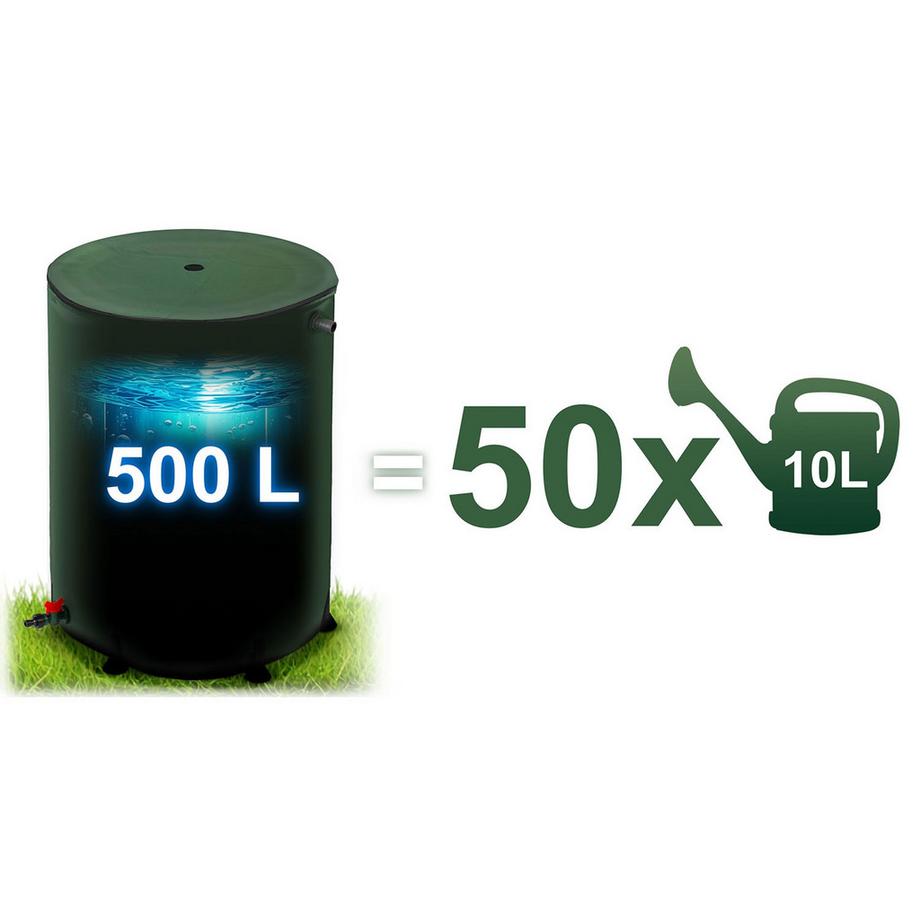 B2X  Regenwassertank 500 l Plonos PL-521 