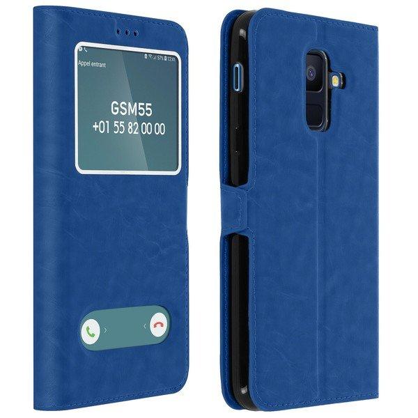 Image of Flip View Cover für Galaxy A6 Plus Blau