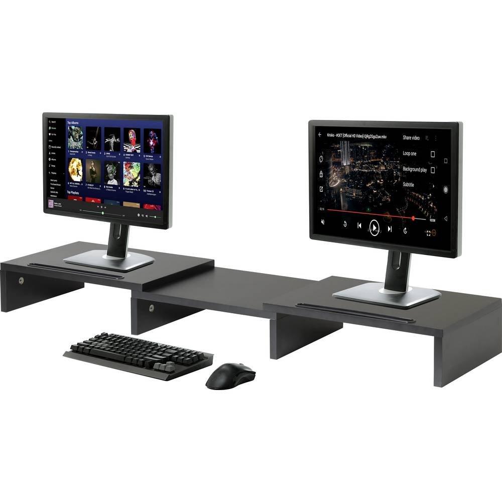 SpeaKa Professional Speaka Professional SP-MR-202 Monitor-Ständer für zwei Monitore  