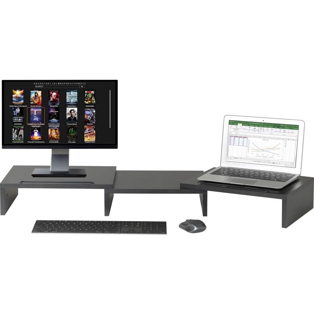 SpeaKa Professional Speaka Professional SP-MR-202 Monitor-Ständer für zwei Monitore  