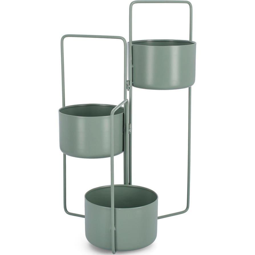 Image of Pflanzenhalter Keyra 3-Sitzer salbeigrün Pflanzenhalter Keyra 3-Sitzer salbeigrün