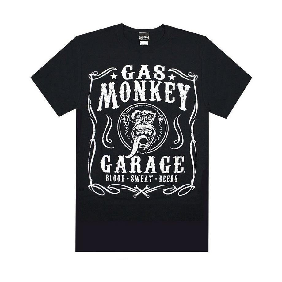 Fast N Loud Gas Monkey Garage Blood Sweat And Beers T-Shirt  