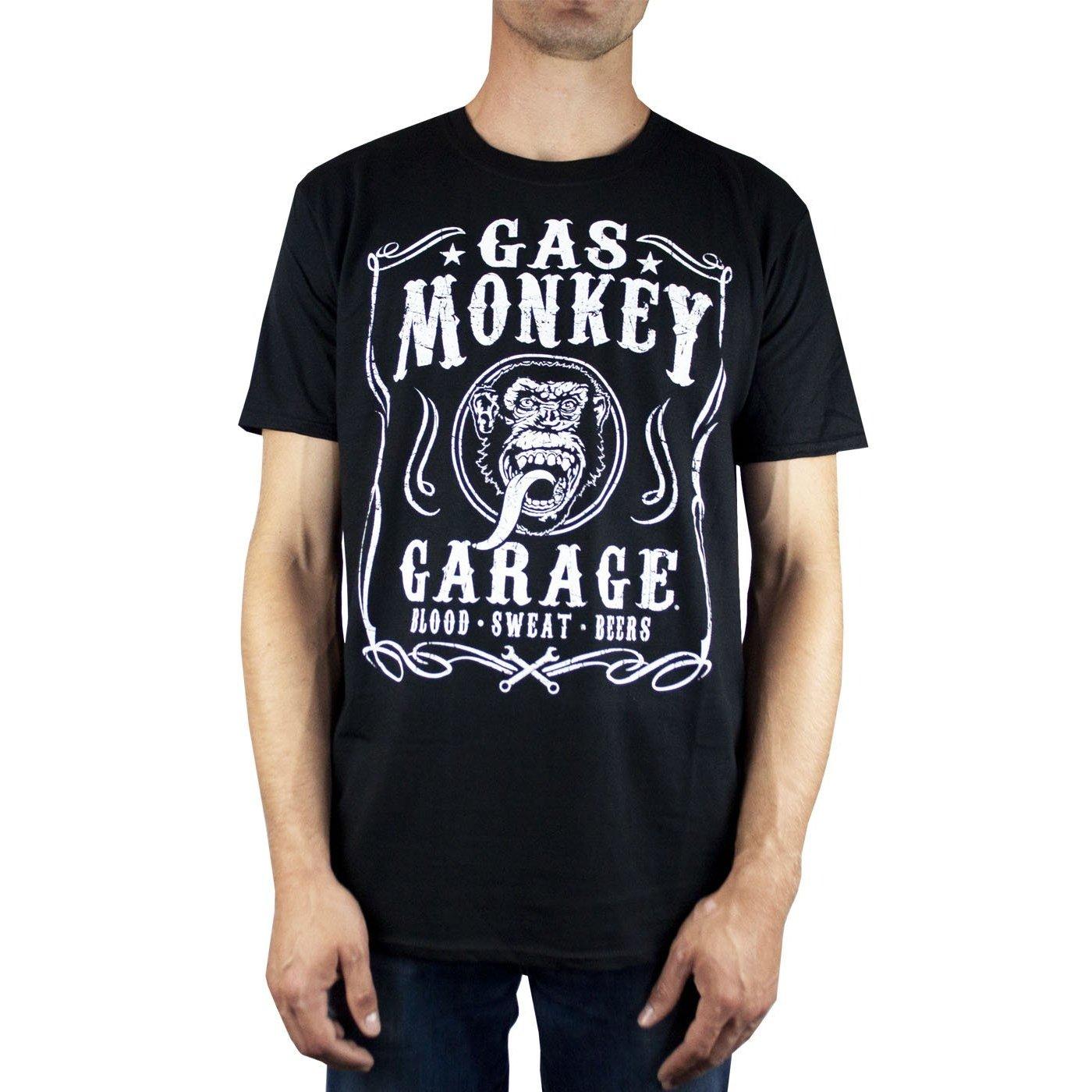 Fast N Loud  Gas Monkey Garage Blood Sweat And Beers T-shirt 