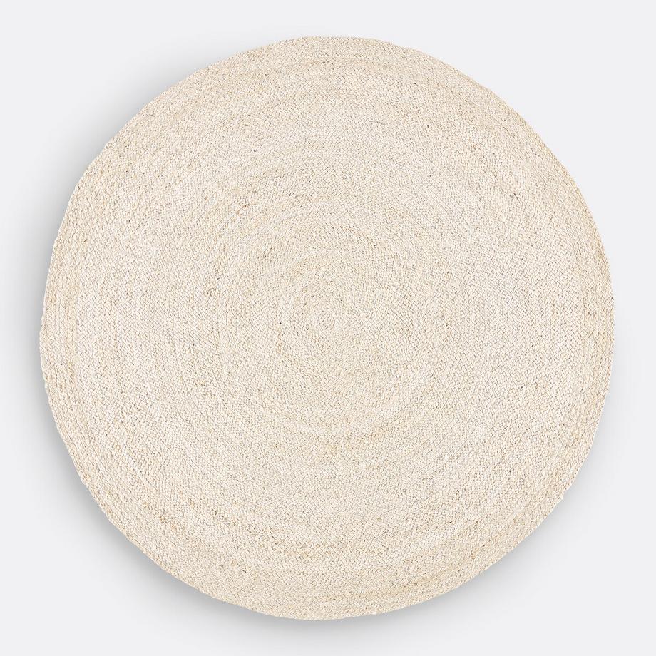 La Redoute Intérieurs Tapis rond en jute blanchi  
